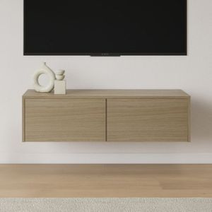 Livli Melbourne zwevend tv meubel 160cm licht eiken