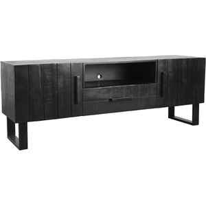 Label51 Santos tv-meubel mangohout 168x40x60cm zwart