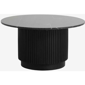 Nordal Erie zwart marmeren salontafel rond 75cm