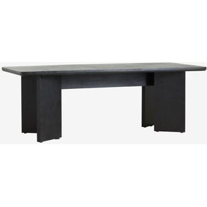 Nordal Tisza zwart eiken tafel 220x100x77.5cm