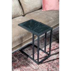 Livingfurn Marble laptoptafel zwart marmer 40x30x56cm