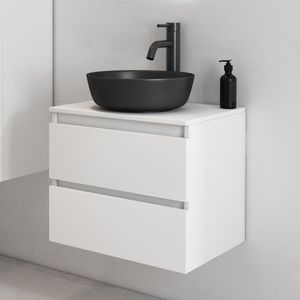 Fontana Proma wastafelmeubel 60cm mat wit zonder waskom