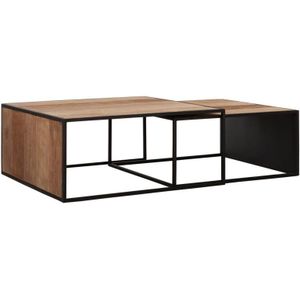 DTP Home Cosmo salontafel teakhout - set van 2