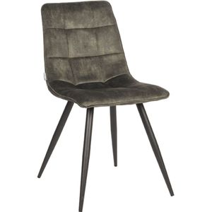 Label51 Jelt eetkamerstoel velours hunter - set van 2 stoelen