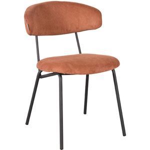 Label51 Zack eetkamerstoel ribstof rust - set van 2 stoelen