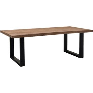 Livingfurn Sturdy eettafel U-poot 160x90cm mangohout