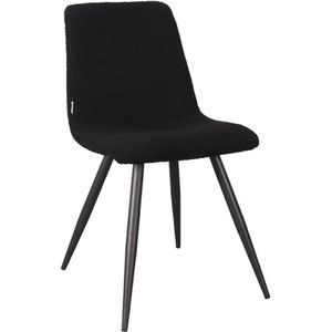 Label51 Jep eetkamerstoel teddy zwart - set van 2 stoelen