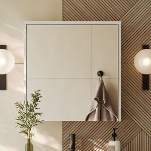 Fontana Basic spiegelkast wit mat 60cm