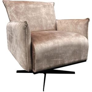 Livingfurn Philippe Torre fauteuil draaibaar zand