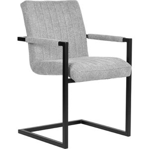 Label51 Milo eetkamerstoel weave zinc - set van 2 stoelen