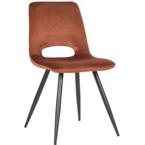 Label51 Josh eetkamerstoel fluweel rust - set van 2 stoelen