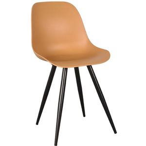 Label51 Monza eetkamerstoel kunststof oker - set van 2 stoelen