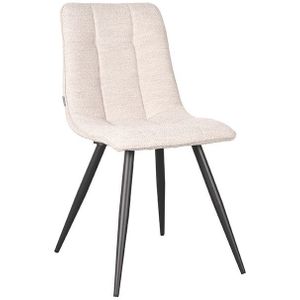 Label51 Jelt eetkamerstoel stof naturel - set van 2 stoelen