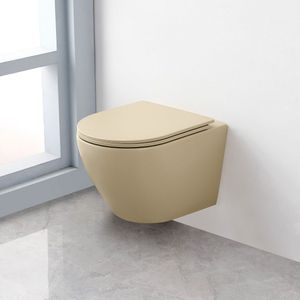 Saniclear Itsie randloos toilet met softclose zitting licht ivoor