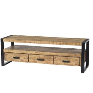 Livingfurn Nairobi tv-meubel mangohout 150x45x50cm