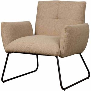 Tower Living Dante fauteuil teddy lichtbruin