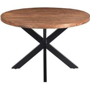 Livingfurn Rocky eettafel rond 140cm mangohout