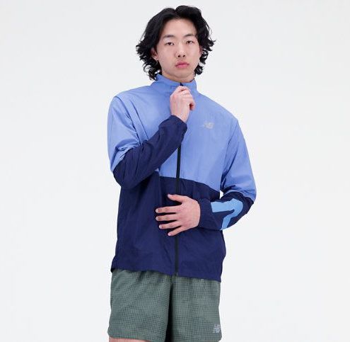 New Balance - Graphic Impact Run - Herenjack - Wind- en Waterbestendig - Opvouwbaar