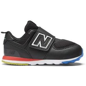 New Balance Kinderen 574 NEW-B HOOK & LOOP in Zwart, Leather, Maat 24