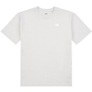 New Balance Jongens Jersey Small Logo T-Shirt in Grijs, Cotton Jersey, Maat 12-13 jaar