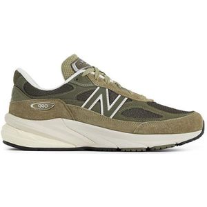 New Balance Unisex Made in USA 990v6 in Groente, Leather, Maat 36