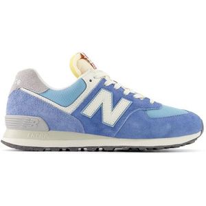 New Balance Unisex 574 in Blauw, Suede/Mesh, Maat 37