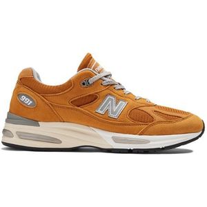 New Balance Unisex MADE in UK 991v2 Brights Revival in Grijs, Suede/Mesh, Maat 43