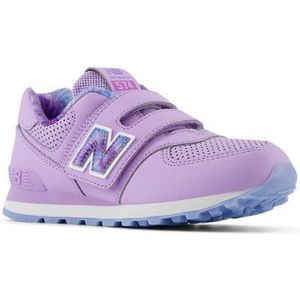 New Balance Kinderen 574 HOOK & LOOP in Purper, Synthetic, Maat 32