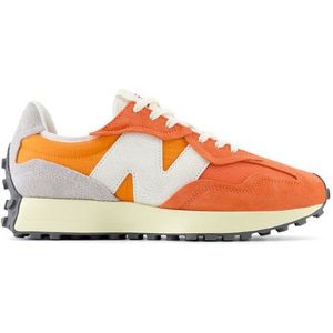 New Balance Unisex 327 in Oranje, Suede/Mesh, Maat 45.5