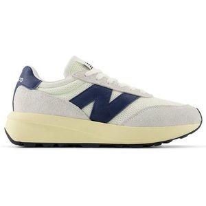 New Balance Unisex 370 in Blauw, Suede/Mesh, Maat 42