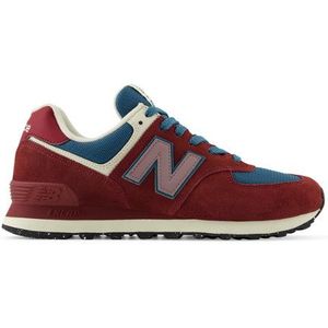 New Balance Unisex 574 in Blauw, Suede/Mesh, Maat 42