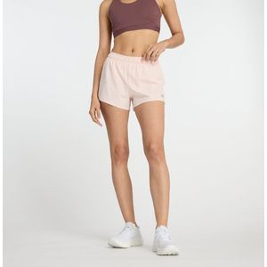 New Balance Dames RC Short 3"" in Roze, Polywoven, Maat S