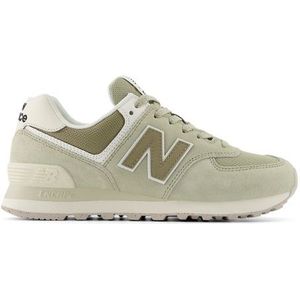 New Balance Dames 574 in Groente, Suede/Mesh, Maat 36