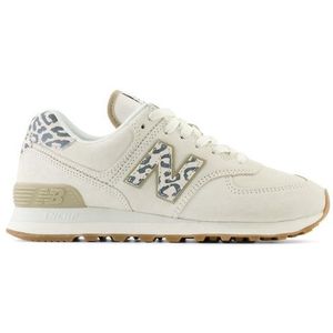 New Balance Dames 574 in Zwart, Suede/Mesh, Maat 40