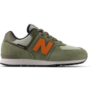 New Balance Kinderen 574 in Groente, Leather, Maat 37.5