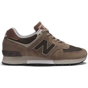 New Balance Unisex Made in UK 576 in Bruin/Rood, Suede/Mesh, Maat 39.5