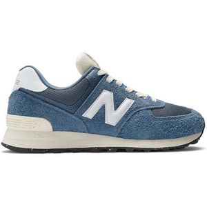 New Balance Unisex 574 in Blauw, Suede/Mesh, Maat 44