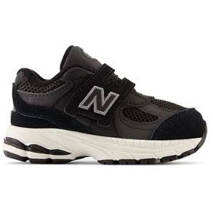 New Balance Kinderen 2002 Hook & Loop in Zwart, Leather, Maat 21.5