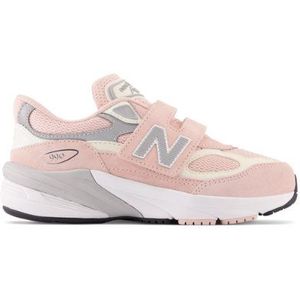 New Balance Kinderen FuelCell 990v6 Hook and Loop in Roze, Suede/Mesh, Maat 35