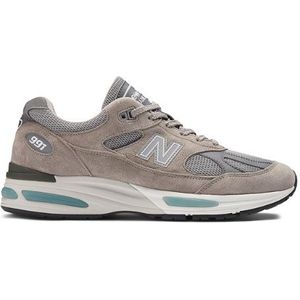 New Balance Unisex Made in UK 991v2 in Grijs, Suede/Mesh, Maat 42