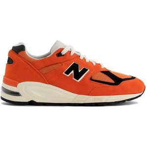 New Balance Heren MADE in USA 990v2 in Zwart, Leather, Maat 41.5