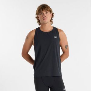 New Balance Heren Race Day Ultra Light Singlet in Zwart, Polywoven, Maat L