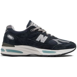 New Balance Unisex Made in UK 991v2 in Grijs, Suede/Mesh, Maat 42