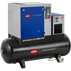 Schroefcompressor APS 20 Basic Combi Dry 10 bar 20 pk/15 kW 1680 l/min 500 l