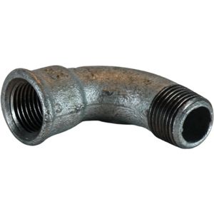 Bocht binnendraad-buitendraad 1/2 inch gegalvaniseerd