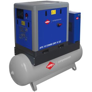 Schroefcompressor APS 10 Combi Dry X G2 10 bar 10 pk/7.5 kW 920 l/min 500 l