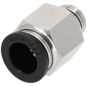 Insteekkoppeling recht 12 mm x 1/4" buitendraad