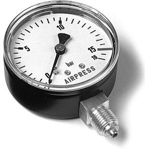 Manometer 1/4" onder aansluiting