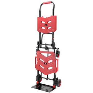 Opvouwbare 2-in-1 steekwagen en transportkar 4 wielen 120 kg / 2 wielen 90 kg max belasting