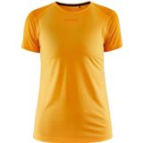 Craft Adv Essence SS Slim Tee dames sportshirt (Kleur: geel, Maat: XS)